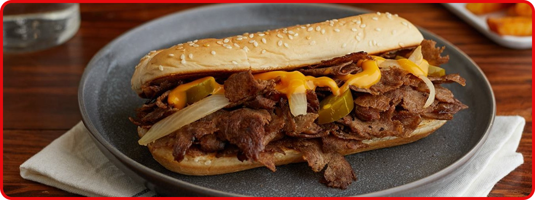 Sandwich featuring Original Philly® Beef Sandwich Slices
