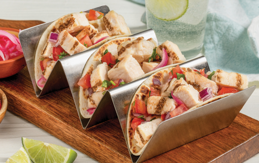Unbreaded grilled diced chicken