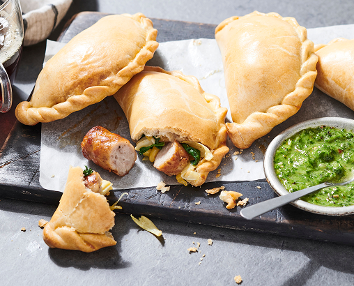 Empanadas with sausage inside