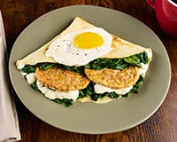 Savory Sausage Breakfast Crepe Recipe
