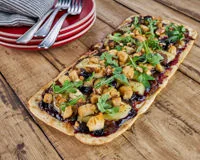 Black Currant Chicken Flatbread Recipe