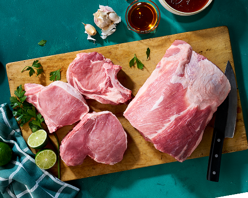 Bone-In short cut strap-off pork loin