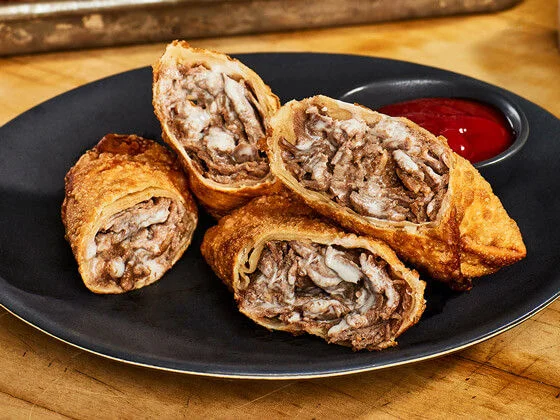 Cheesesteak Egg Rolls Recipe
