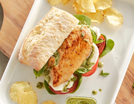 Garden Harvest Caprese Chicken Sandwich