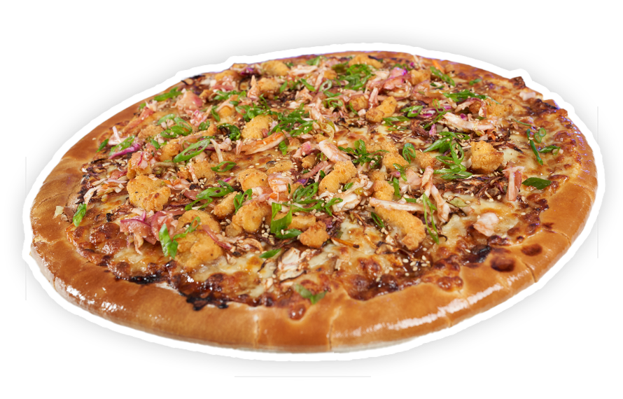 Korean Fried Chicken Pizza 