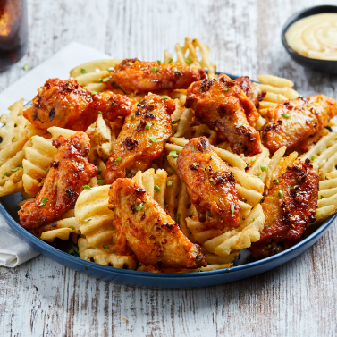 Tyson® Wings of Fire® Fully Cooked Glazed Bone-In Chicken Wing Sections, Jumbo 