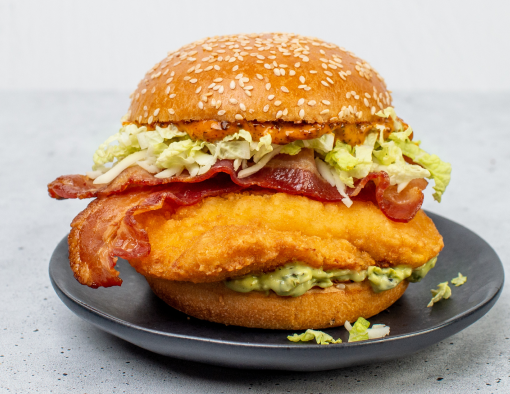 Puebloan-Style Sandwich on a dark plate