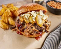 Honey & Cranberry BBQ Pork Sandwich Recipe