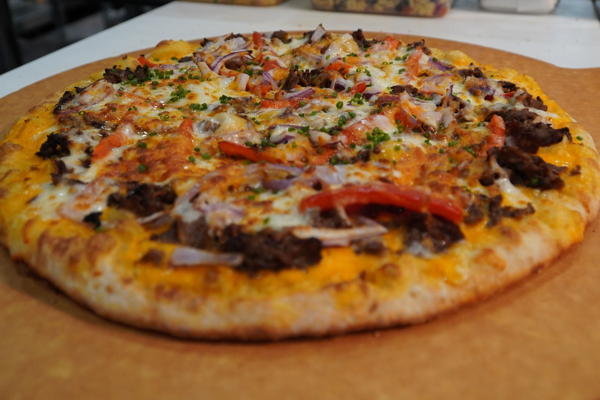 The Cheesiest of Steaks Pizza Recipe