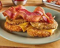Double Down Bacon Sausage Crisper Recipe