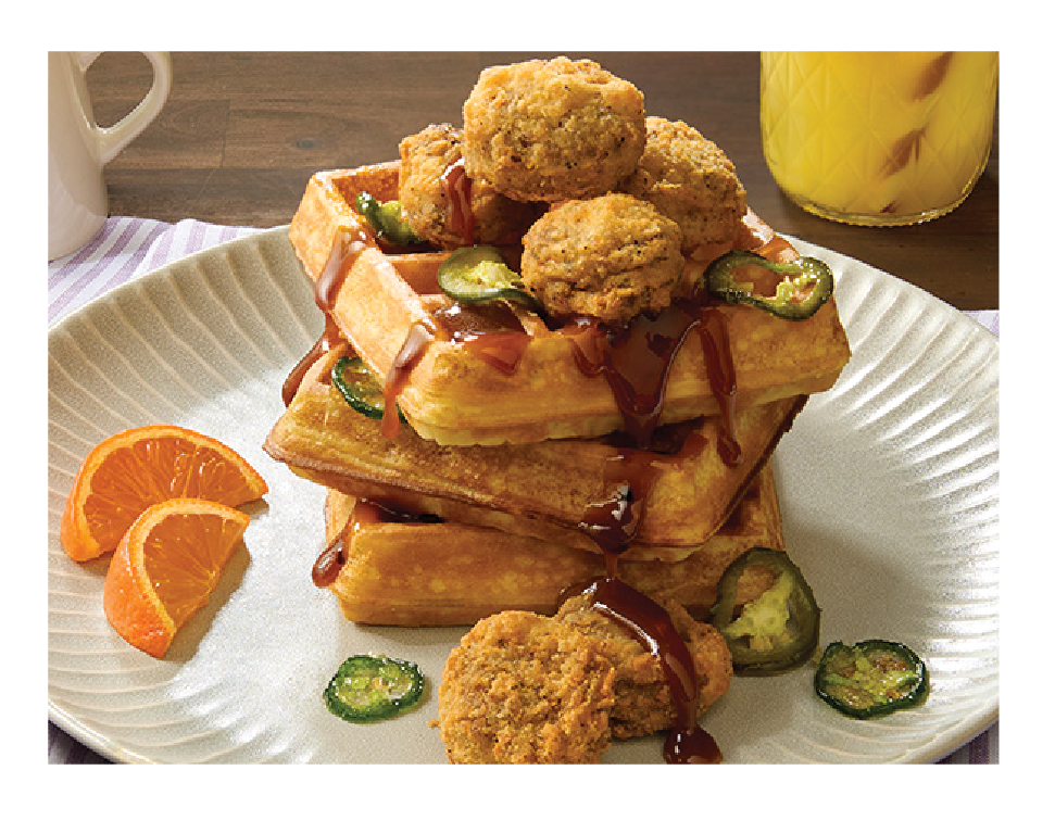 Crispy Beef Bites & Waffle Recipe