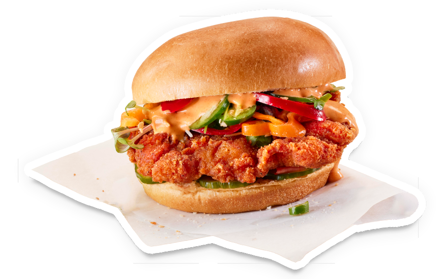Spicy Korean Style Breaded Chicken Sandwich