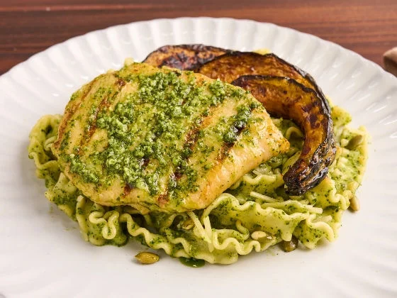 Grilled Chicken Pumpkin Pesto Past Recipe