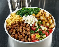 Mediterranean Sausage Breakfast Bowl Recipe