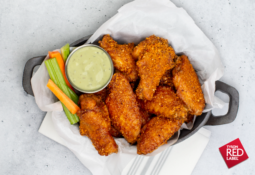 Applewood smoked wings