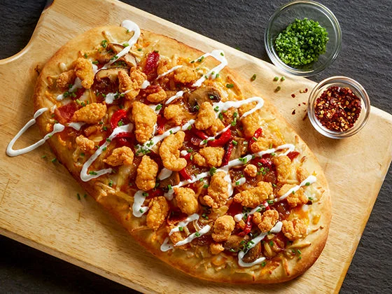 Chicken Bacon and Ranch Flatbread Recipe