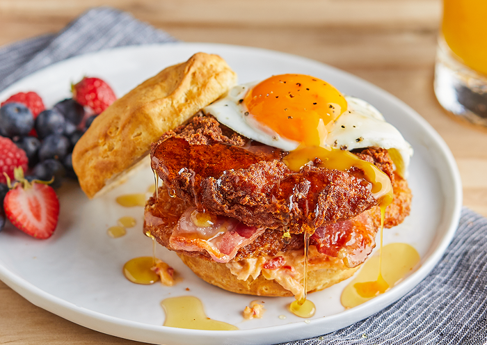 Spicy Breakfast Chicken Sandwich