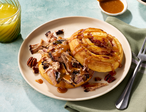 Sticky Pork Caramel Bun 