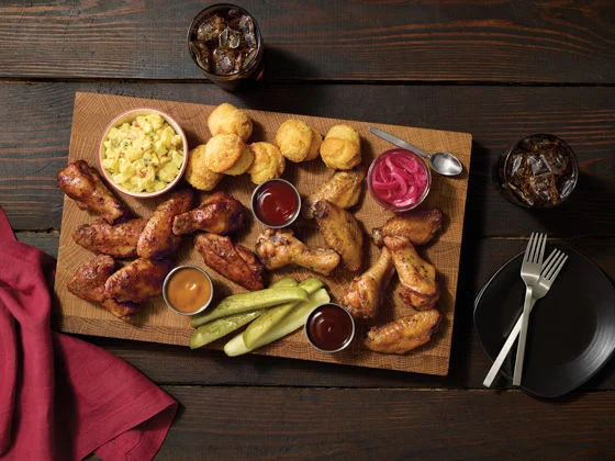 Naturally Smoked Chicken Wings Platter Recipe