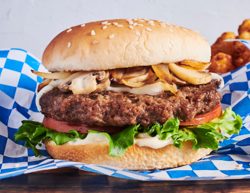 Mushroom and Swiss Burger Recipe