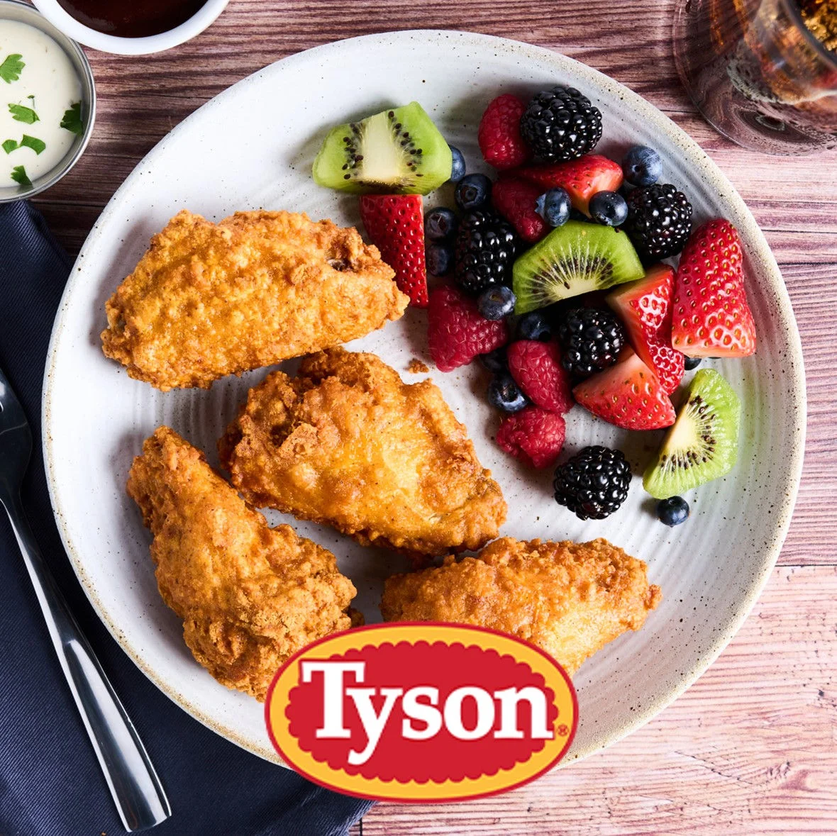 Tyson® Honey Stung® Fully Cooked Lightly Breaded Hot Honey Chicken Wing Sections