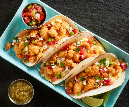 Tyson® Mini Chicken Bites crispy breakfast tacos