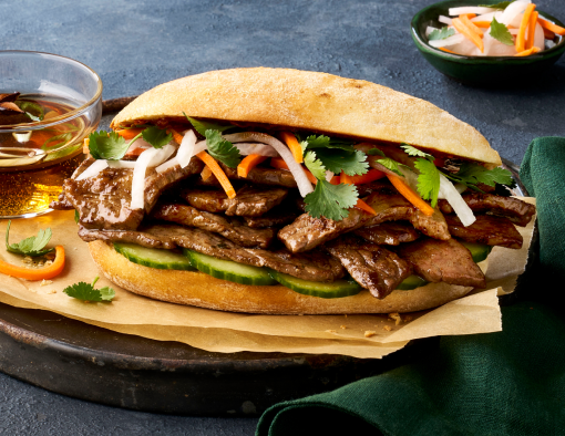 Beef Pho-Rench Dip Sandwich