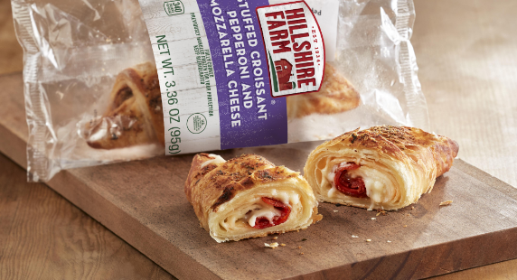 Image of Hillshire Farm stuffed croissant.