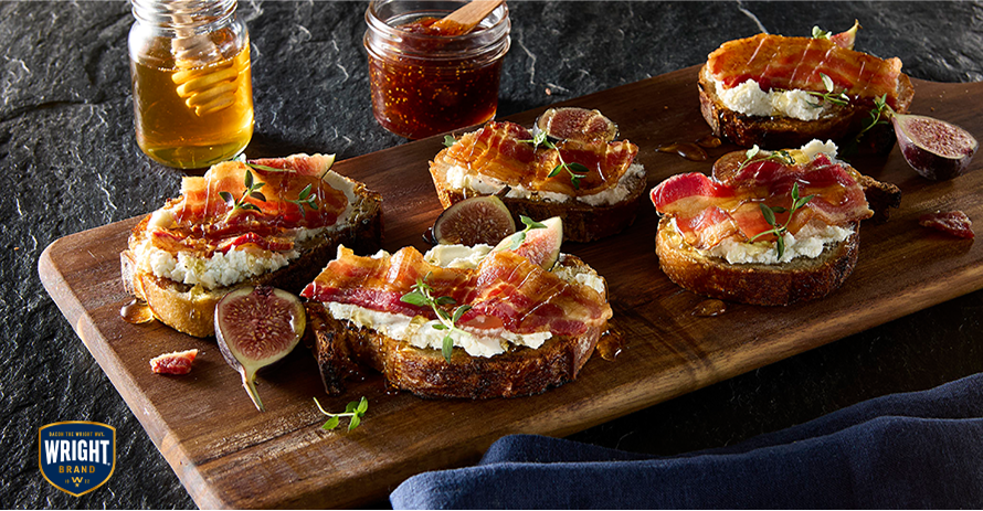 Bacon & fig toast