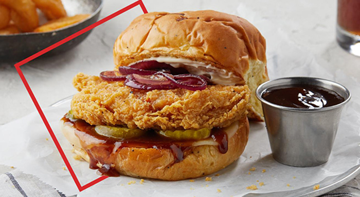 Crispy chicken sandwich