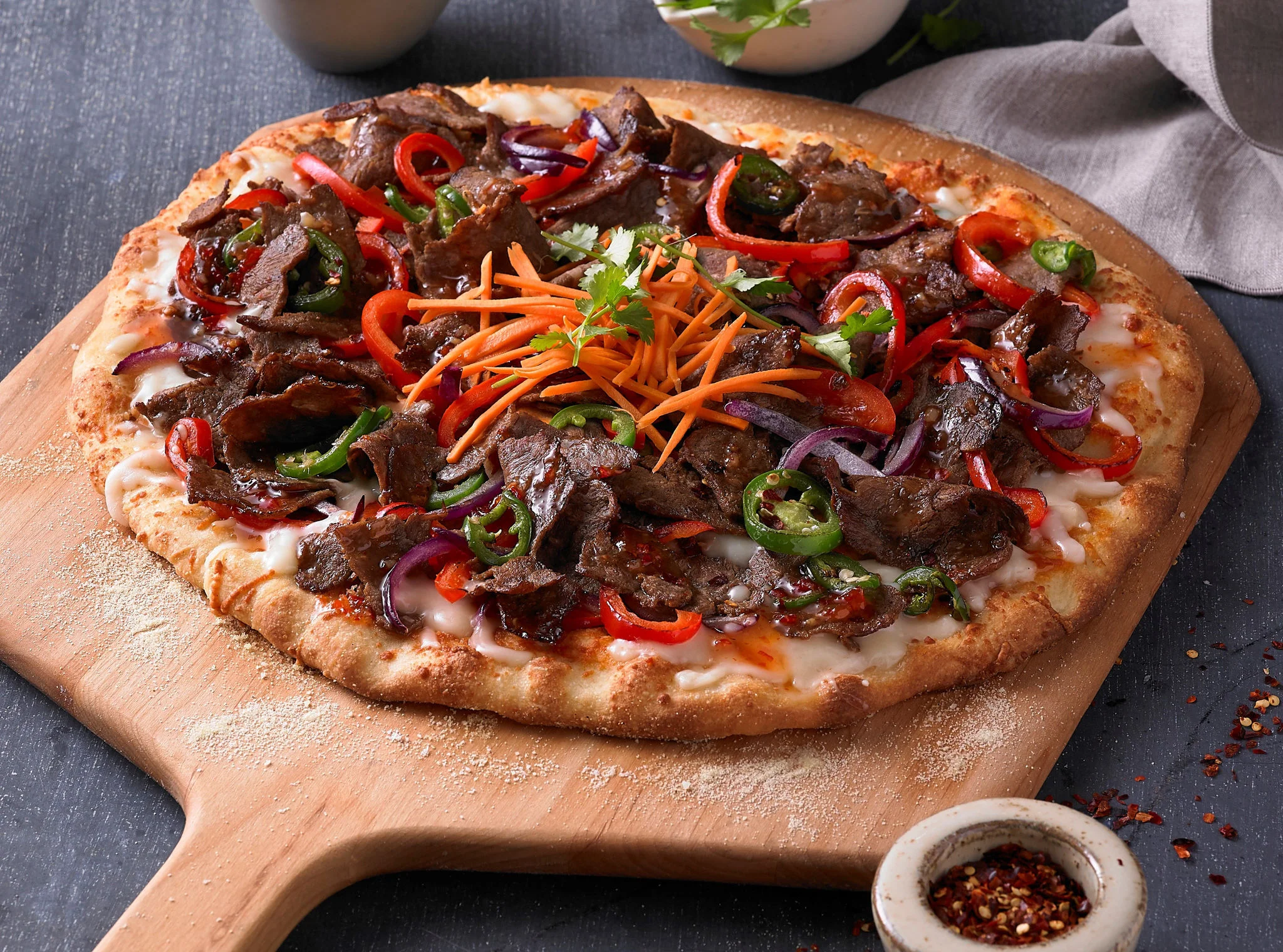 Thai Steak Pizza Recipe