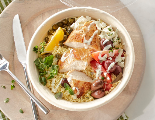Mediterranean Tzatziki Chicken Bowl Recipe