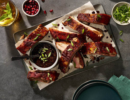 Pomegranate Molasses Pork Baby Back Ribs