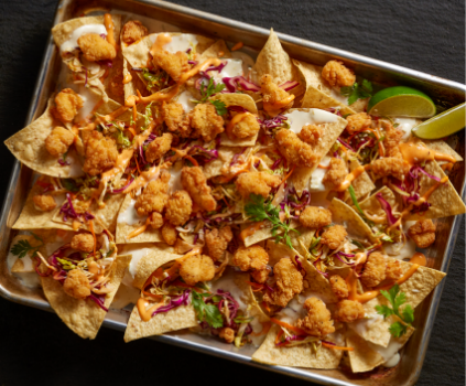 Korean-Inspired Chicken Nachos 