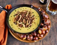 Smoked Gouda & Steak Fondue Recipe