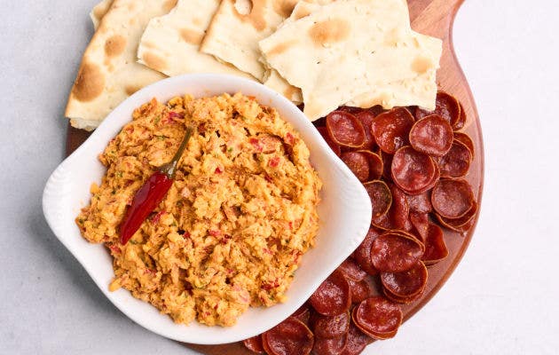 Pepperoni Pimento cheese dip
