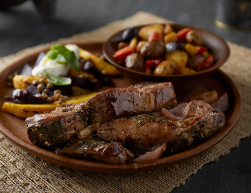 Braised Beef Short Ribs on a Plate