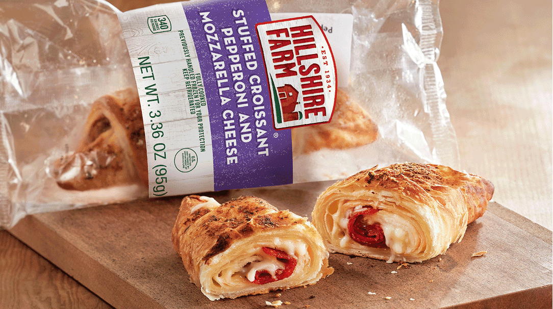 Hillshire Farm stuffed croissant.