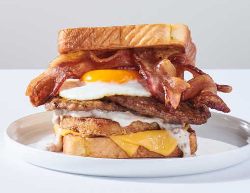 Lumberjack Stack Breakfast Sandwich