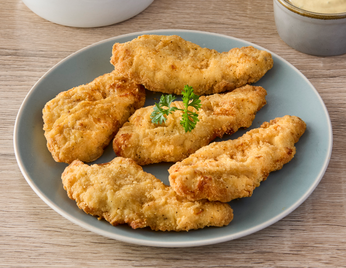 Crispy original chicken tenderloin fritters