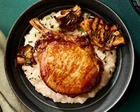 Maitake Risotto Pork Chop Recipe