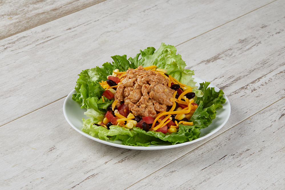 Image of Southwest BBQ-Ranch Chicken Salad Lettuce Cups recipe.