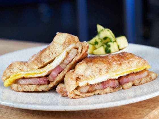 Apple Fritter Breakfast Sandwich Recipe