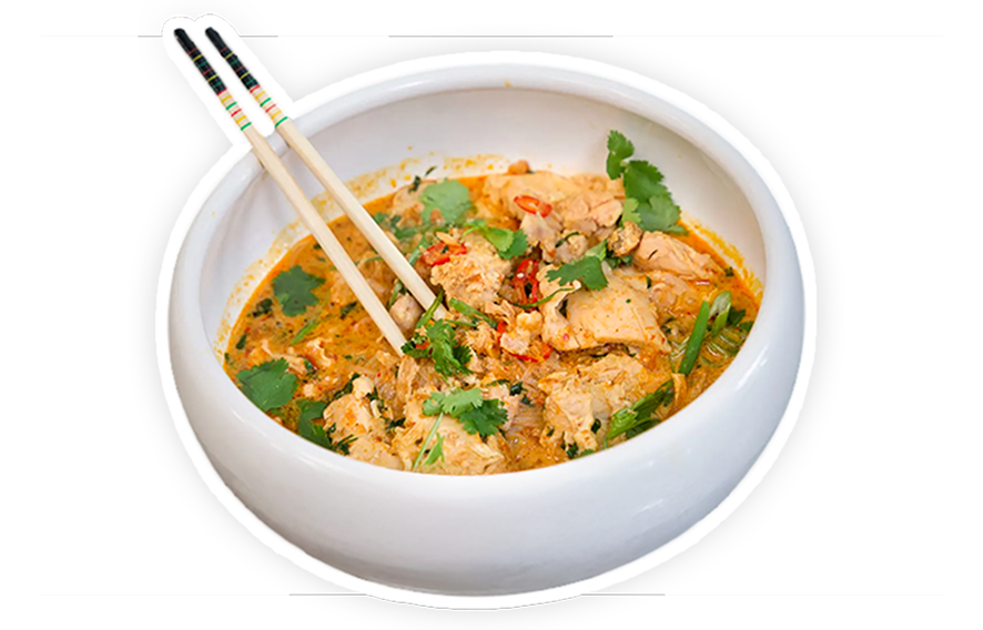 A grilled chicken sandwich with onion rings and sweet potato fries. Calendar icon shows 'DEC 17'