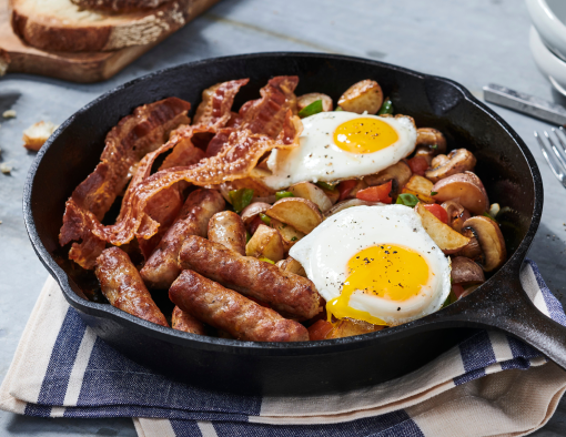 Breakfast Hash in a skillet