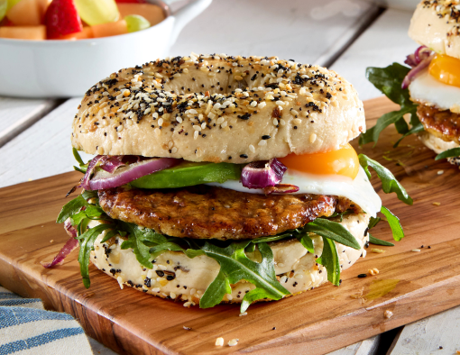 Everything Bagel Sausage Sandwich