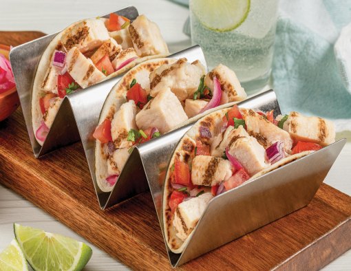 Grilled chicken tacos