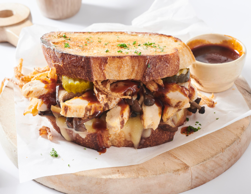 Smoked wood-fired sandwich