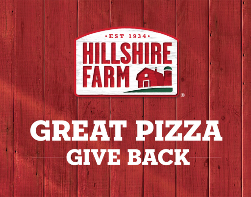 Great pizza give back 
