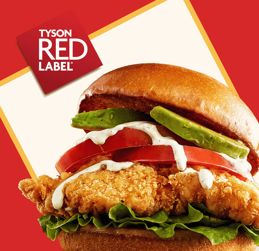 Tyson Red Label chicken sandwich